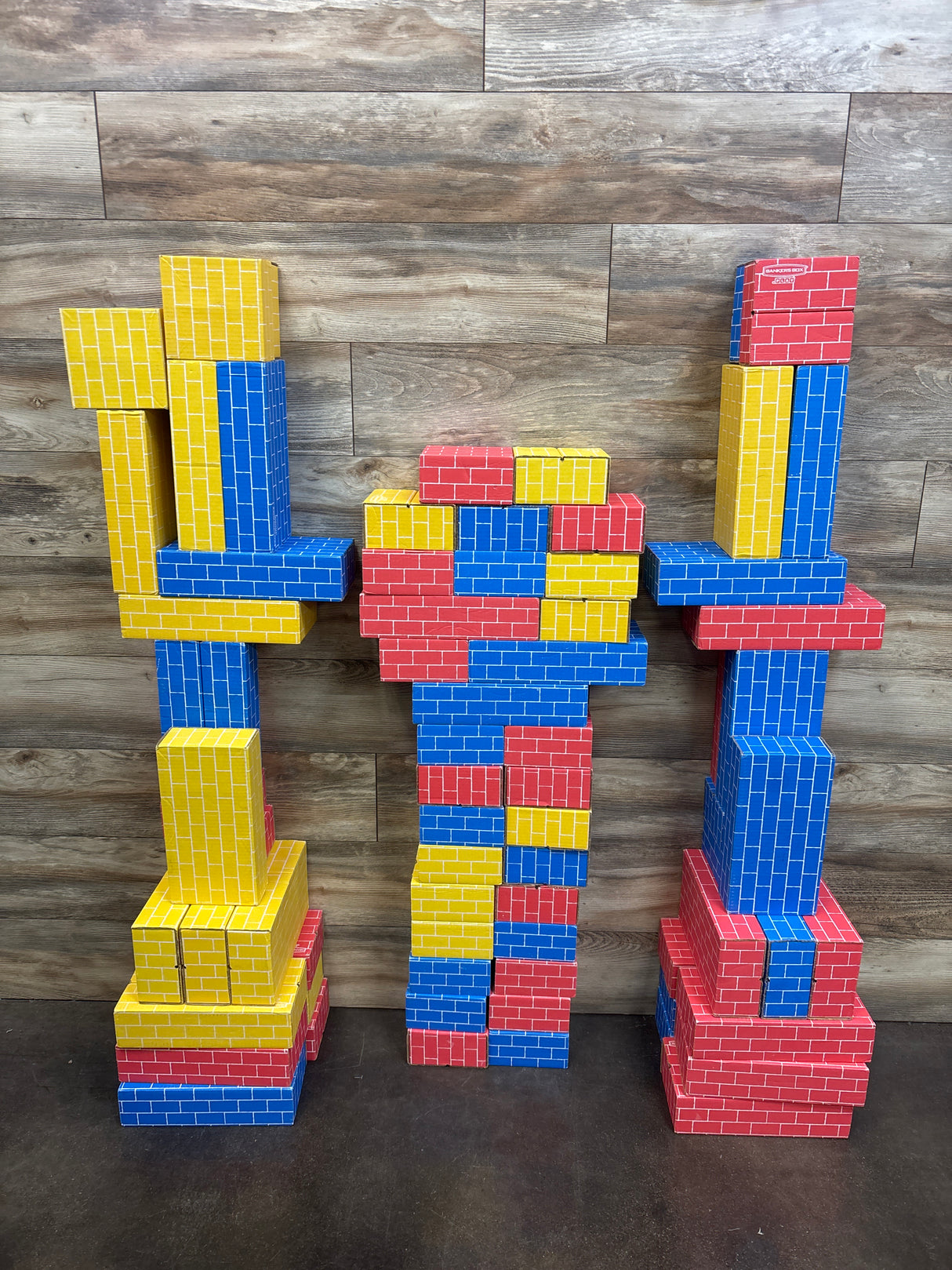 Bankers Box Heavy Duty Jumbo Cardboard Building Blocks 74ct