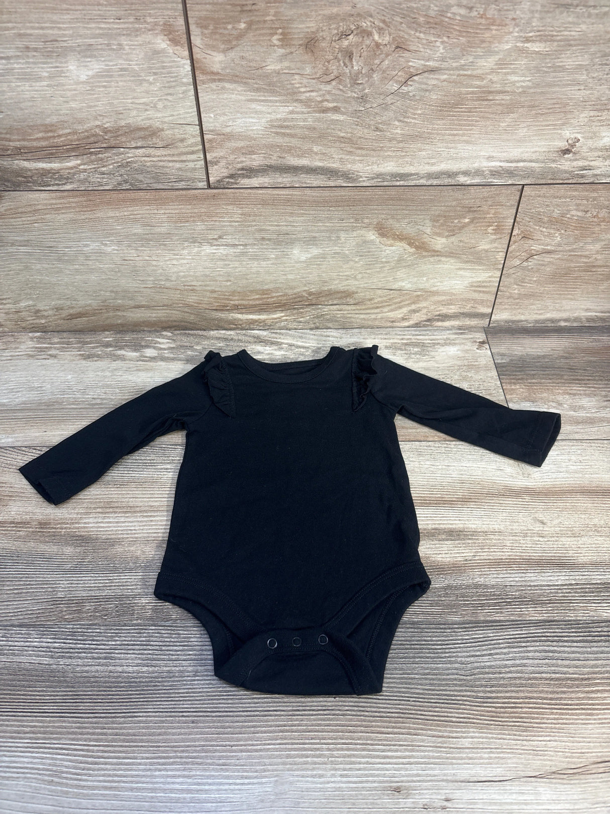Cat & Jack Long Sleeve Bodysuit Black sz 3-6m