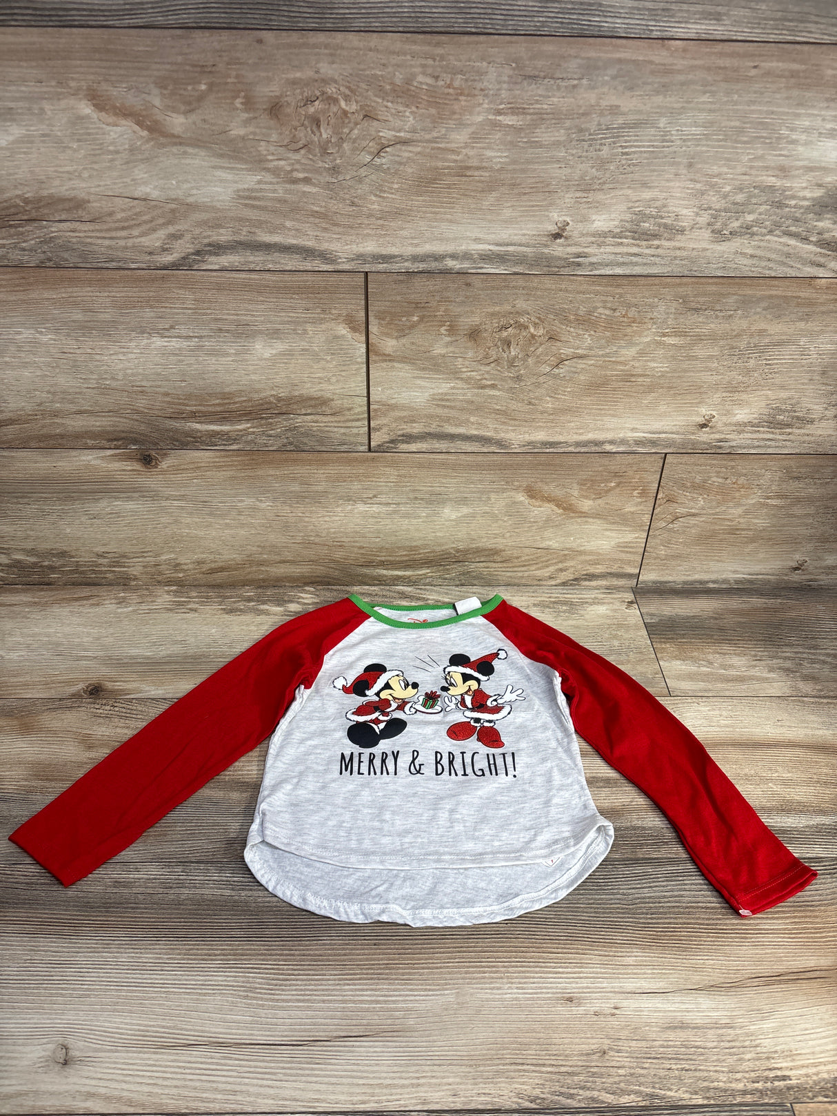 NEW Disney Christmas Mickey Mouse Shirt Red sz 4T