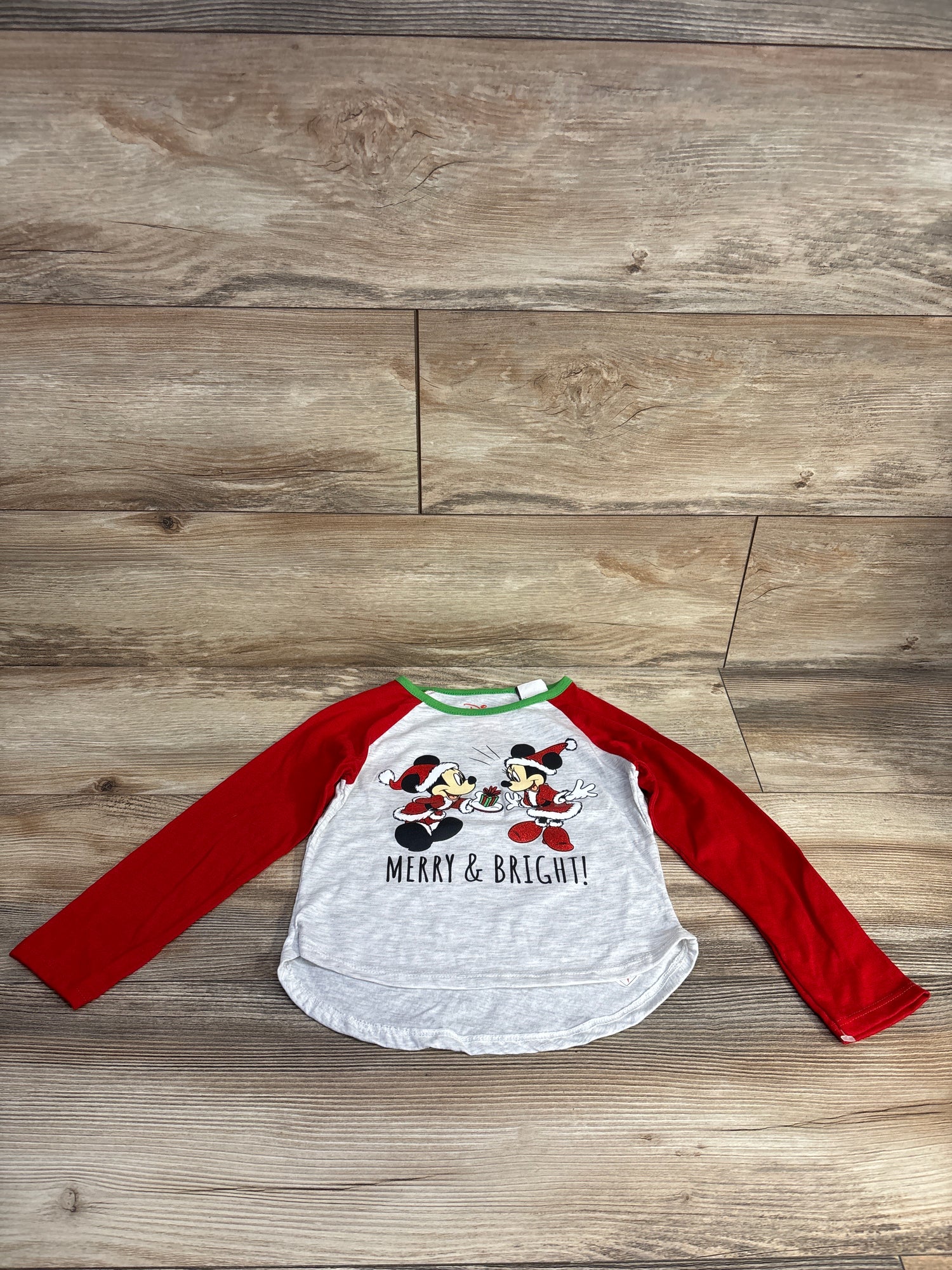 NEW Disney Christmas Mickey Mouse Shirt Red sz 4T