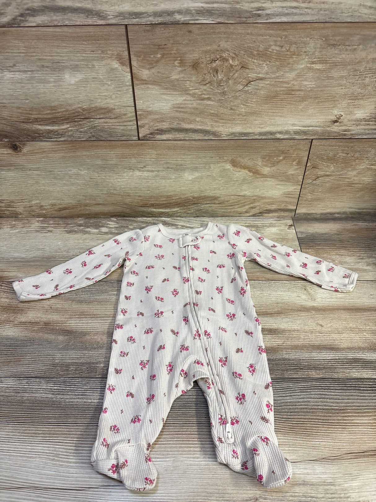 Carter's Waffle Knit Sleeper Beige sz 3m