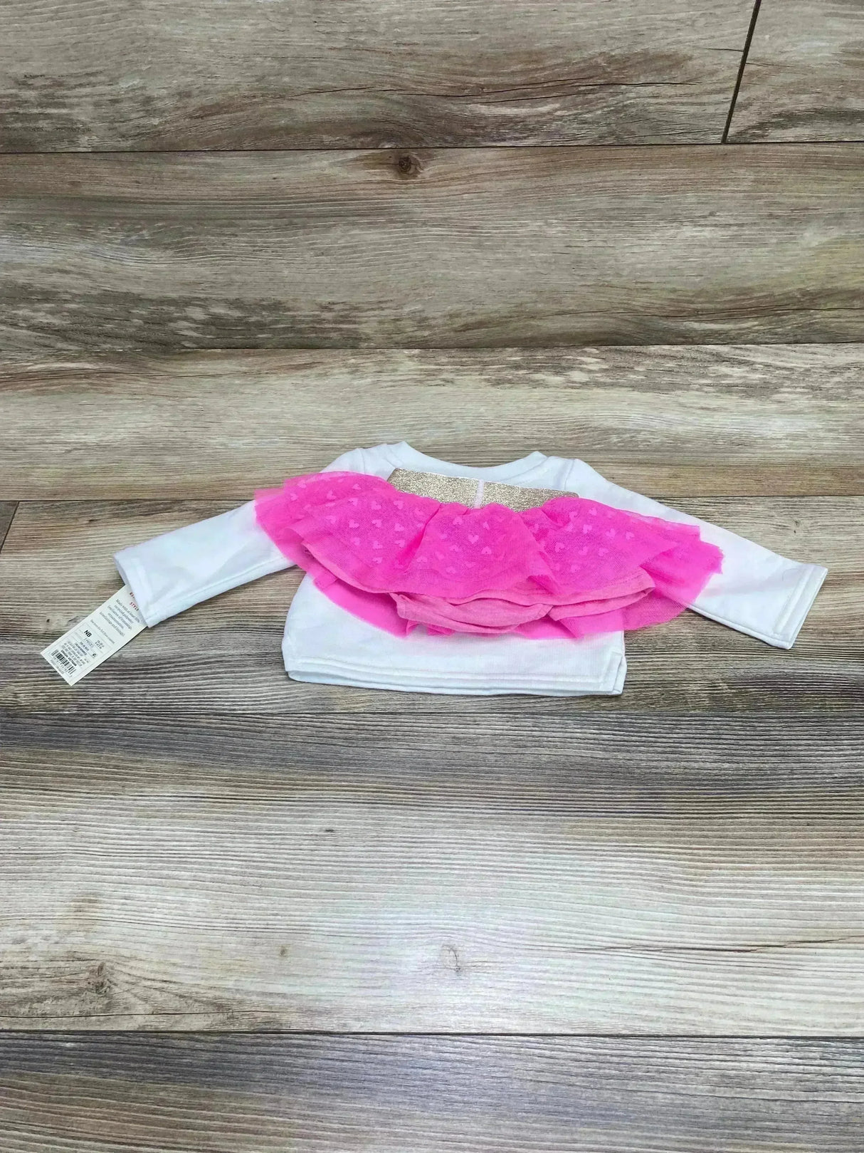 NEW Cat & Jack 2pc Sweatshirt & Tutu Bottoms White sz Newborn - Me n Mommy To Be