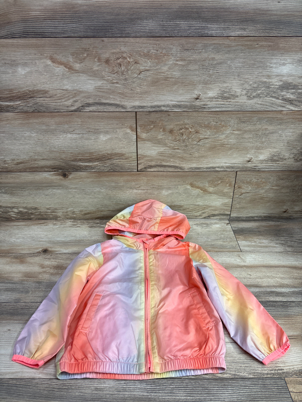 Baby Gap Rainbow Ombre Windbuster Jacket Pink sz 5T