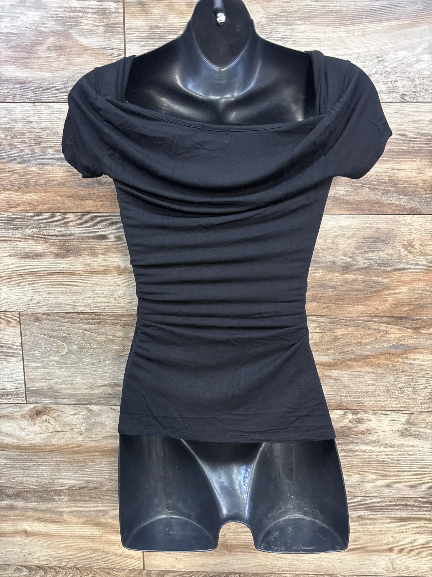 Old Navy Maternity Cross Front Nursing Shirt Black sz Small - Me n Mommy To Be