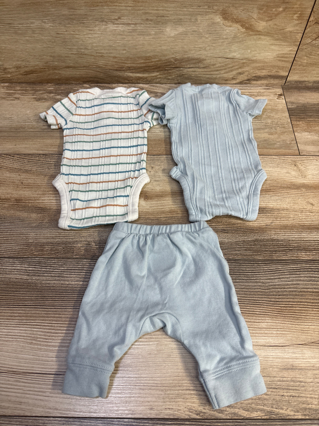 Cloud Island 3pc Henley Bodysuits & Pants Set Blue sz Newborn
