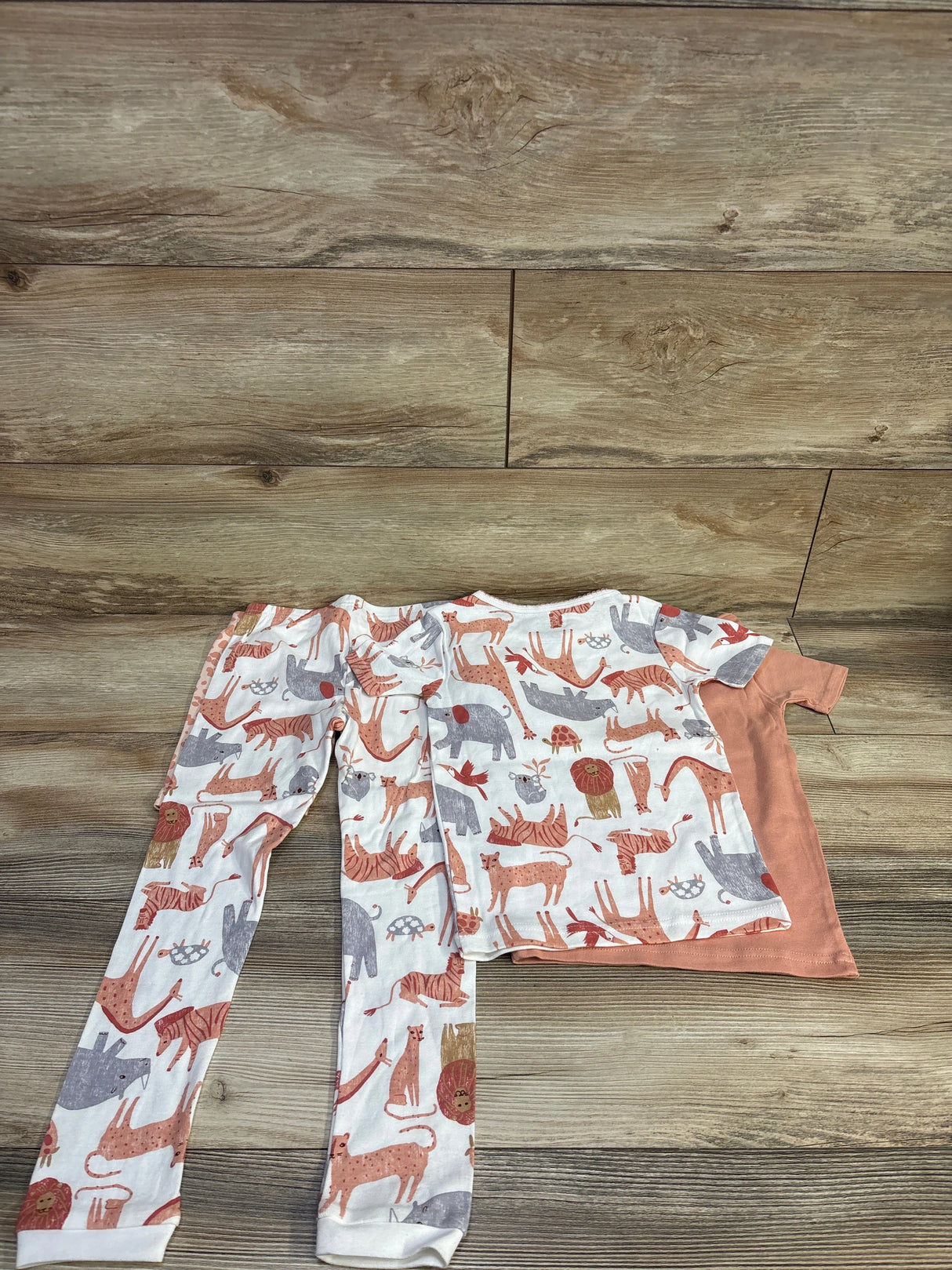 NEW Just One You 4pc Animal Pajama Set White sz 5T