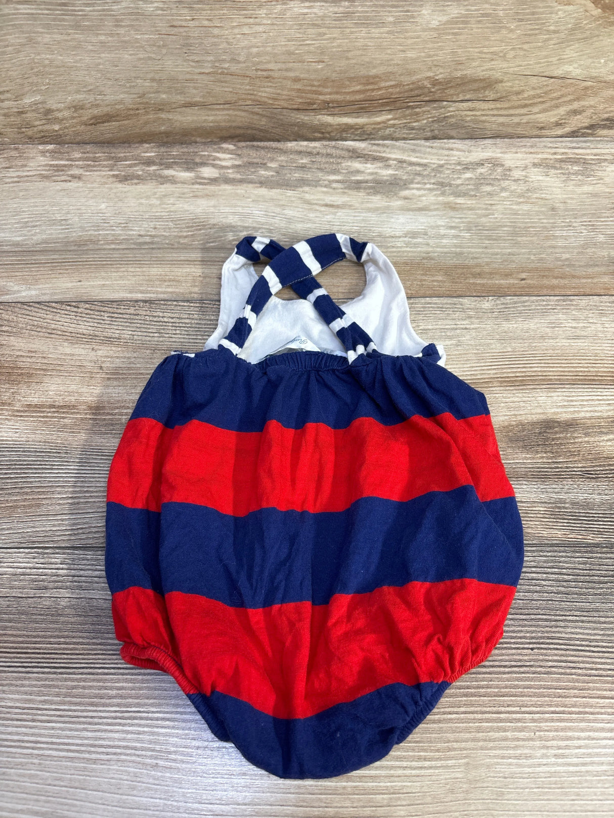 Ralph Lauren Striped Nautical Bubble Romper White sz 3m