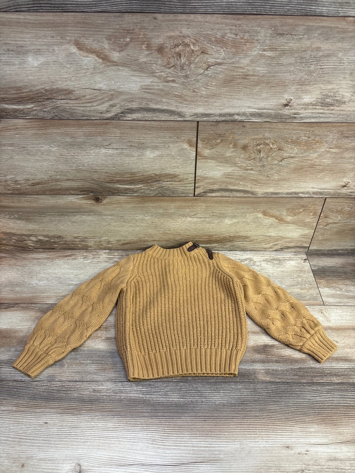 Janie & Jack Buckle Sweater Tan sz 3T