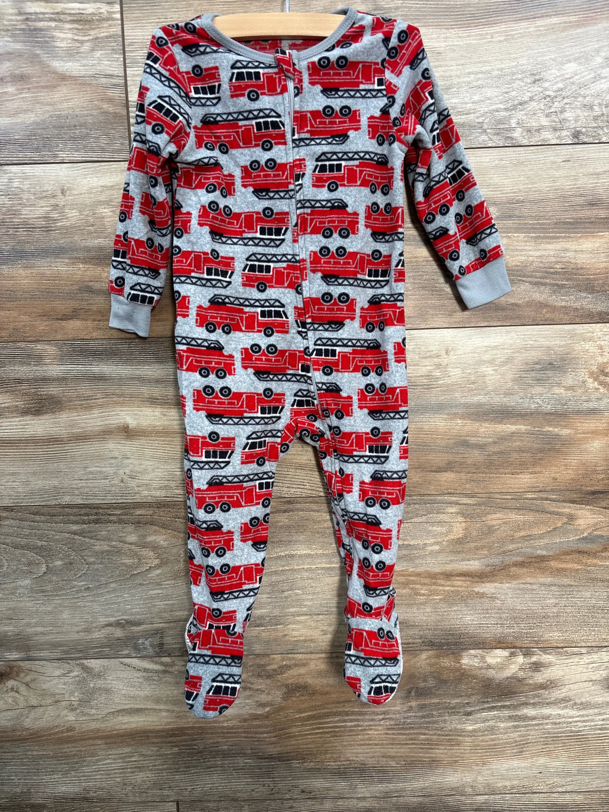 Kids Headquarters Firetruck Blanket Sleeper Grey sz 18m