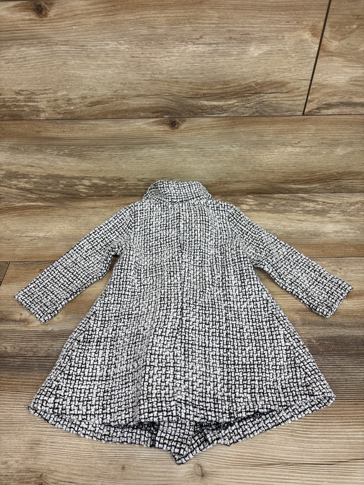 Pink & Violet Tweed Pea Coat White sz 2T