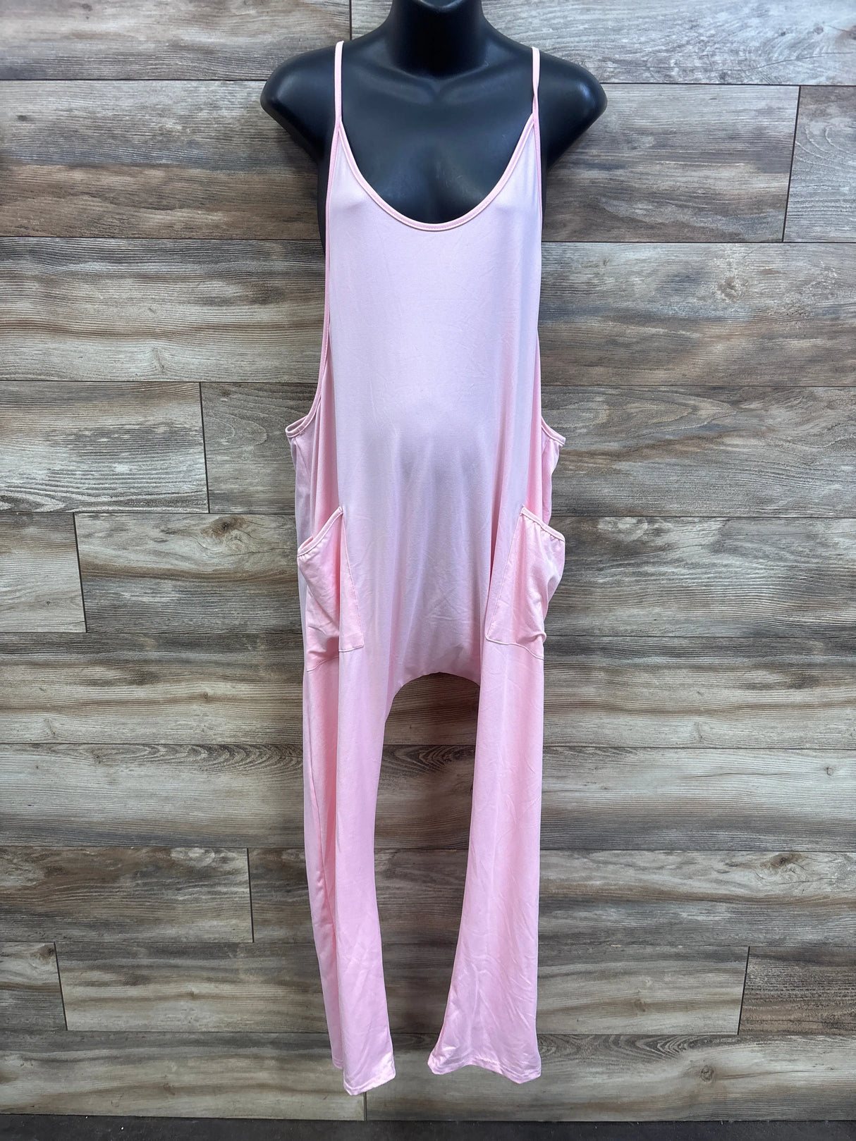 Sleeveless Maternity Jumpsuit Pink sz XL