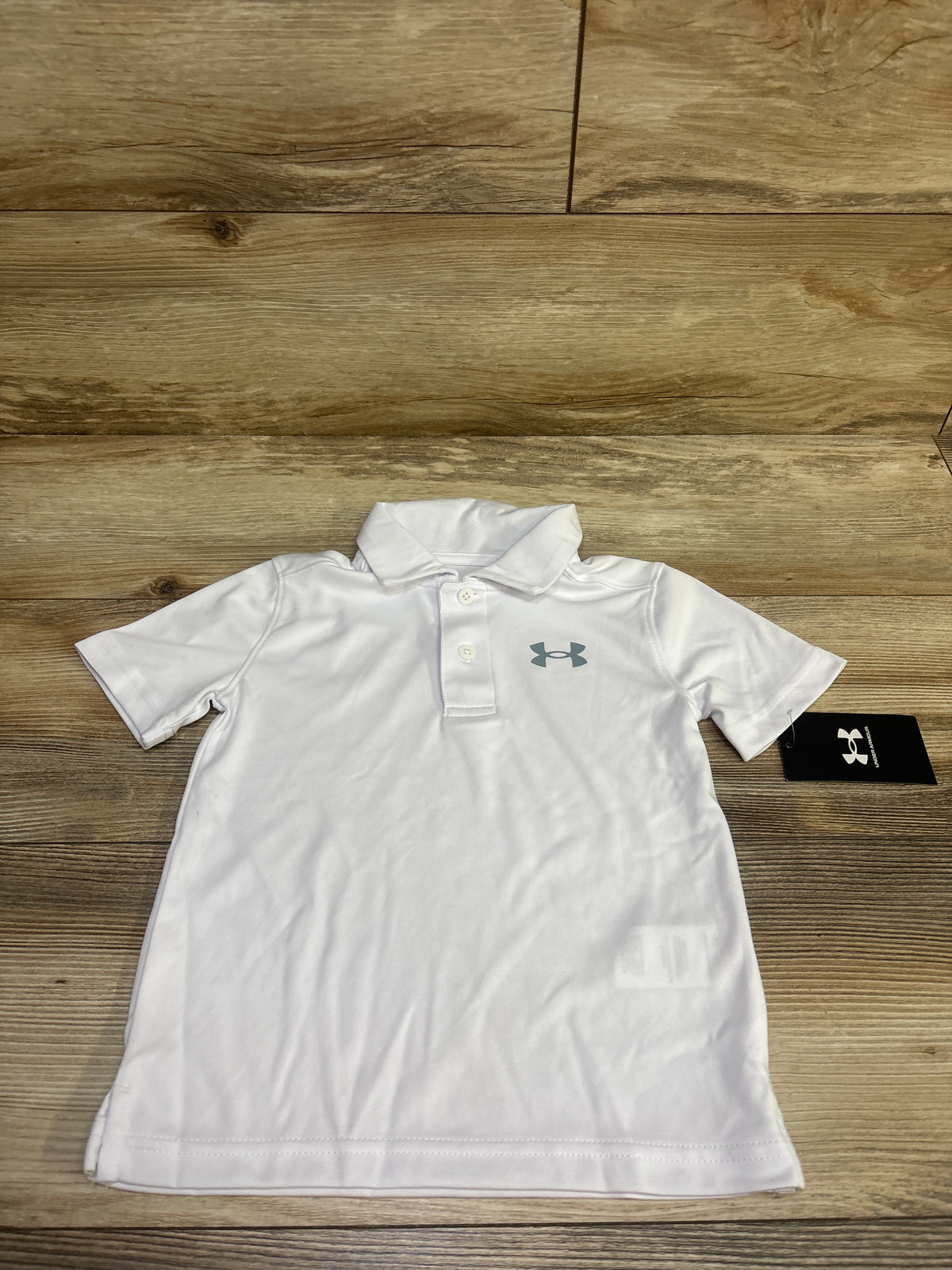 NEW Under Armour Polo Shirt White sz 4T