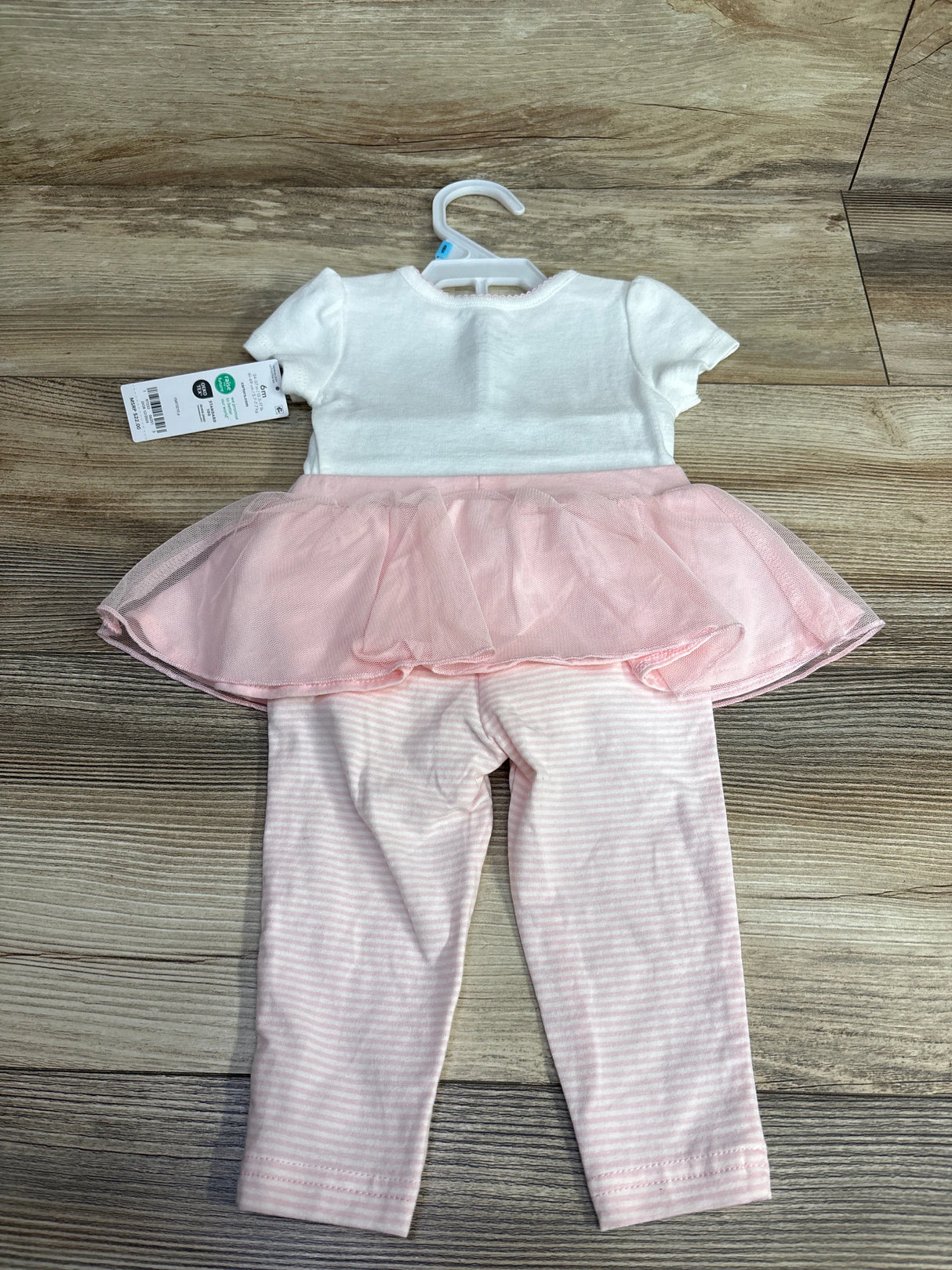 NEW Carter's 2pc Daddy's Little Princess Bodysuit & Tulle Skeggings Set White sz 6m