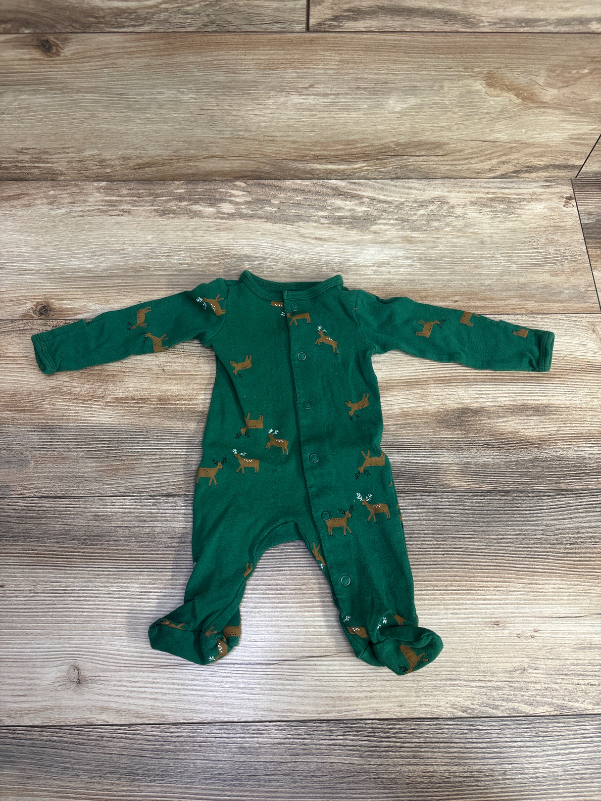 Carter's Reindeer Sleeper Emerald sz Newborn