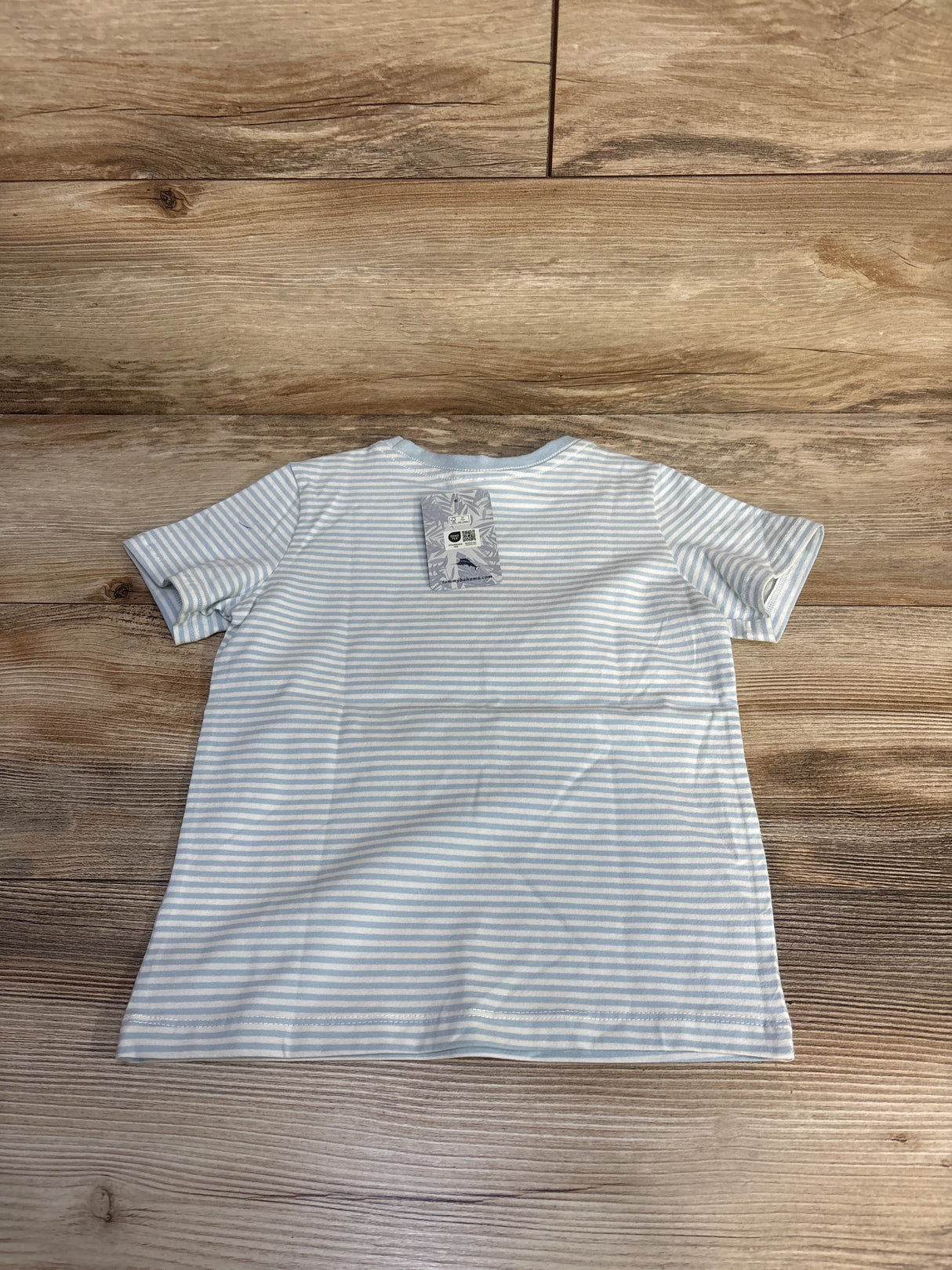 NEW Tommy Bahama Textured Striped Octopus Shirt Blue sz 4T