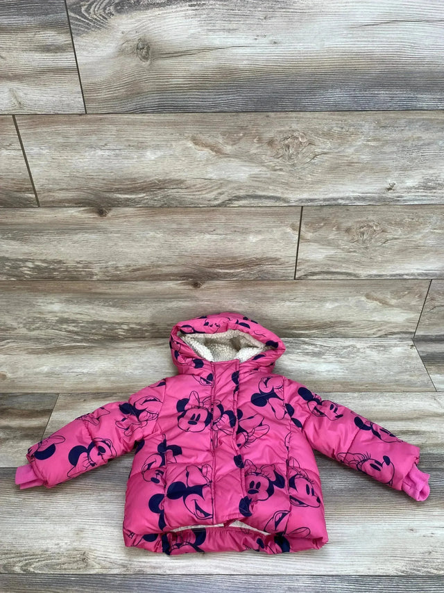 Baby Gap Disney Minnie Mouse Heavyweight Pink Puffer Jacket sz 2T - Me n Mommy To Be