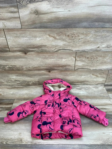 Baby Gap Disney Minnie Mouse Heavyweight Pink Puffer Jacket sz 2T - Me n Mommy To Be