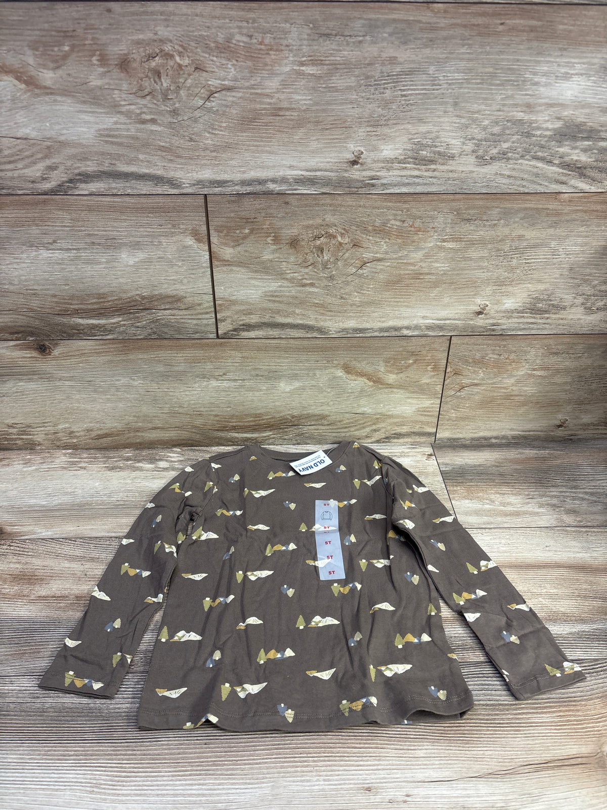 NEW Old Navy Long Sleeve Shirt Green sz 5T