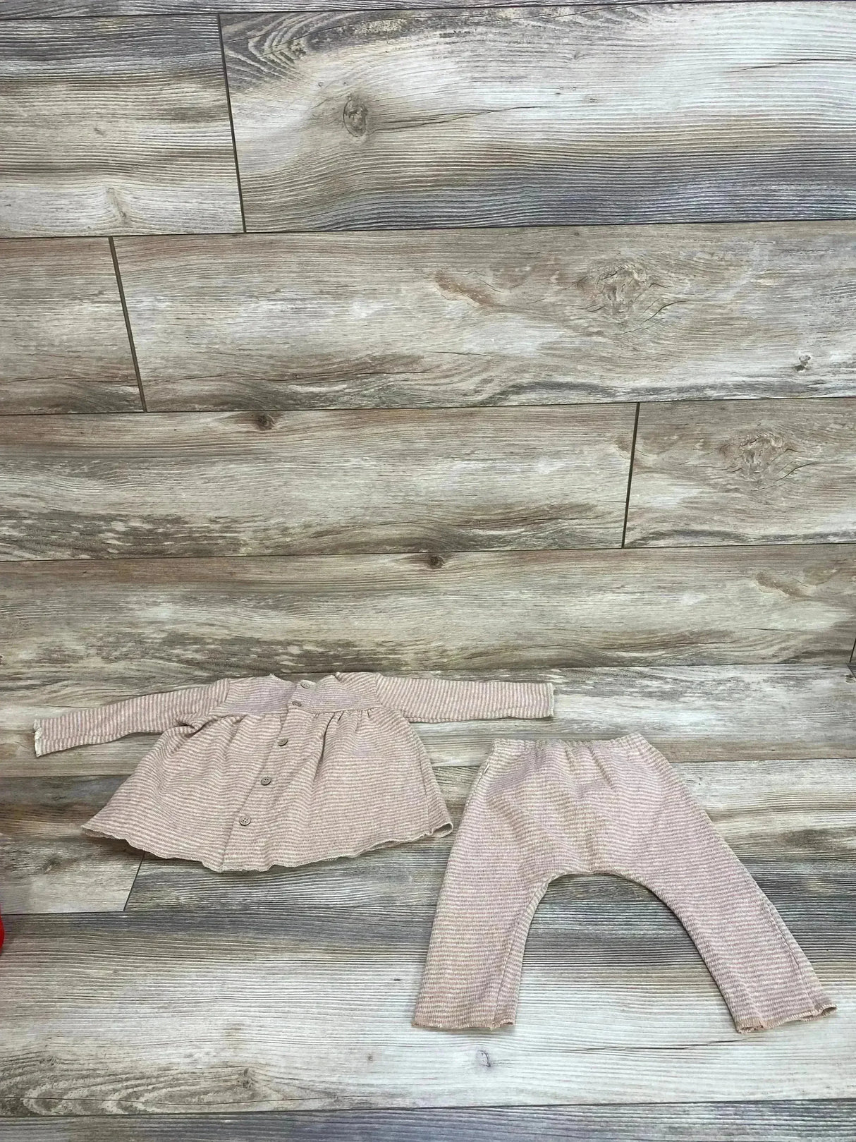1 + In the family Striped Blush Blouse & Pants Set sz 6m - Me n Mommy To Be