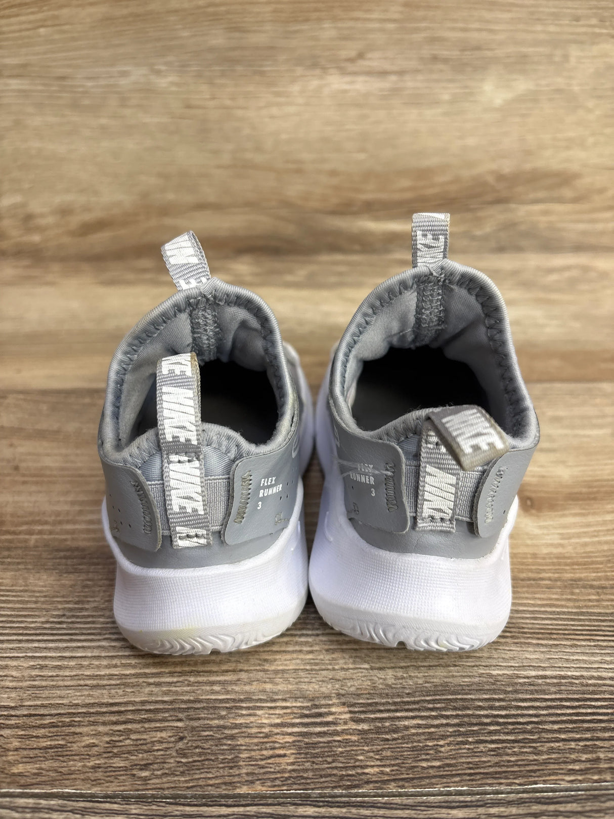 Nike Flex Runner 3 TD 'Wolf Grey' Sneakers sz 7c