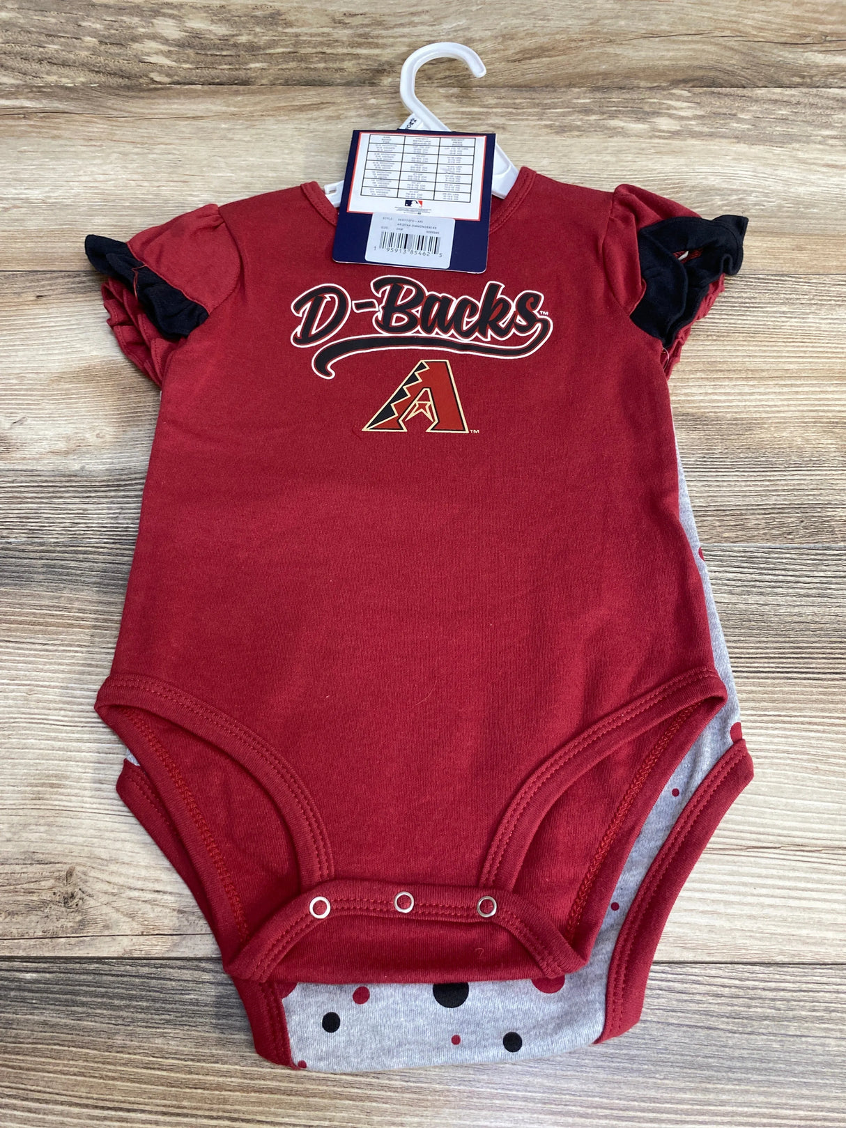 NEW MLB Arizona Diamondbacks 2pc Creeper Set Black sz 24m - Me n Mommy To Be