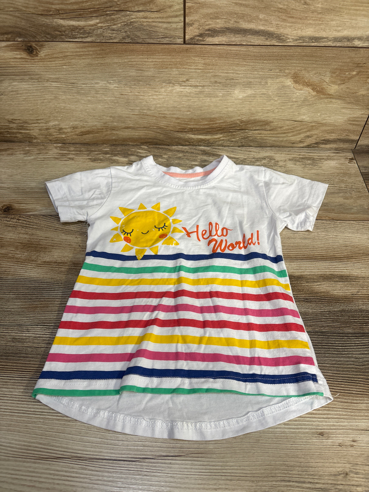 Simpexpe Hello World Shirt White sz 4T