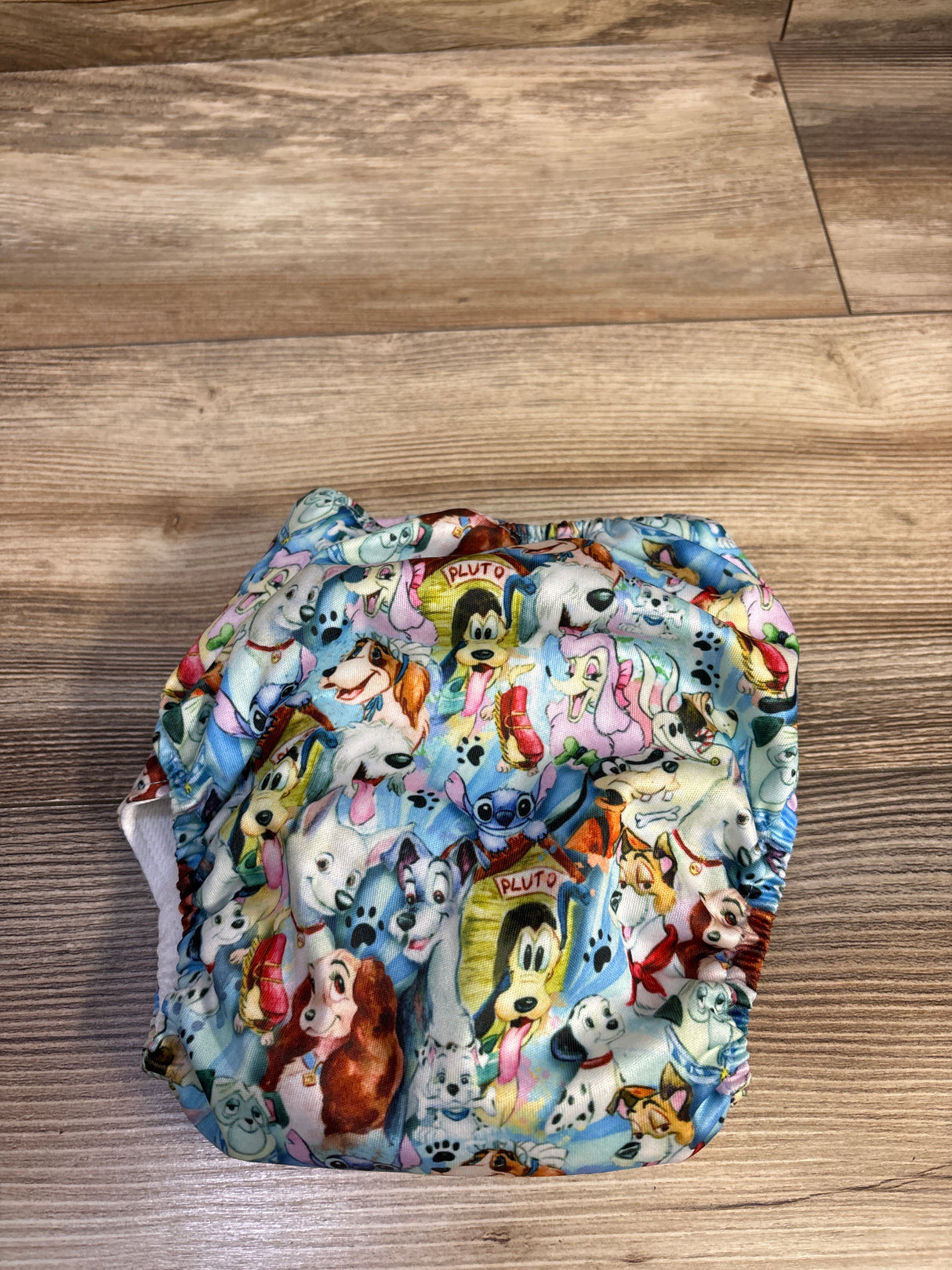 Little Alaskans Disney Dog Cloth Diaper with Insert Blue One Size