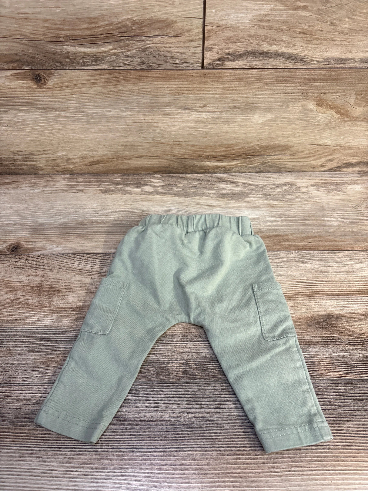 Little Planet Organic Drawstring Cotton Pants Sage sz 6m