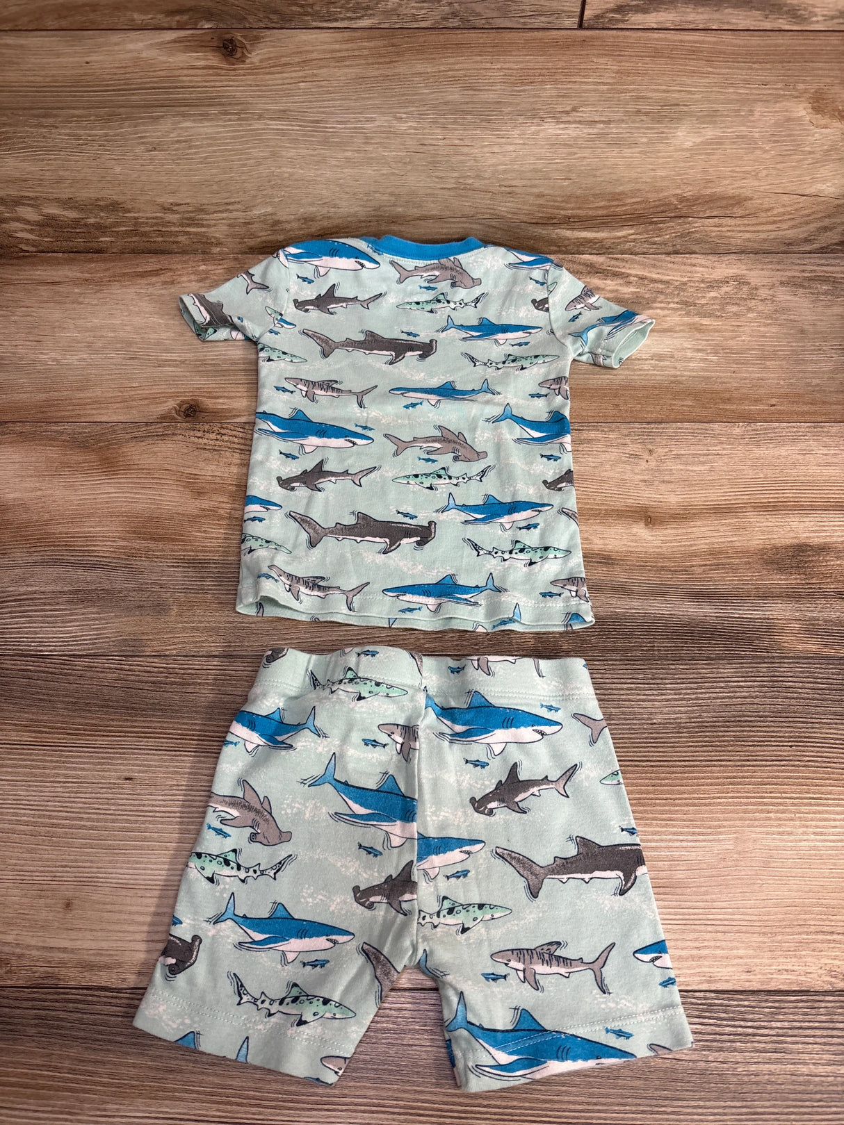 Member's Mark Shark Print Pajama Set Light Blue sz 3T