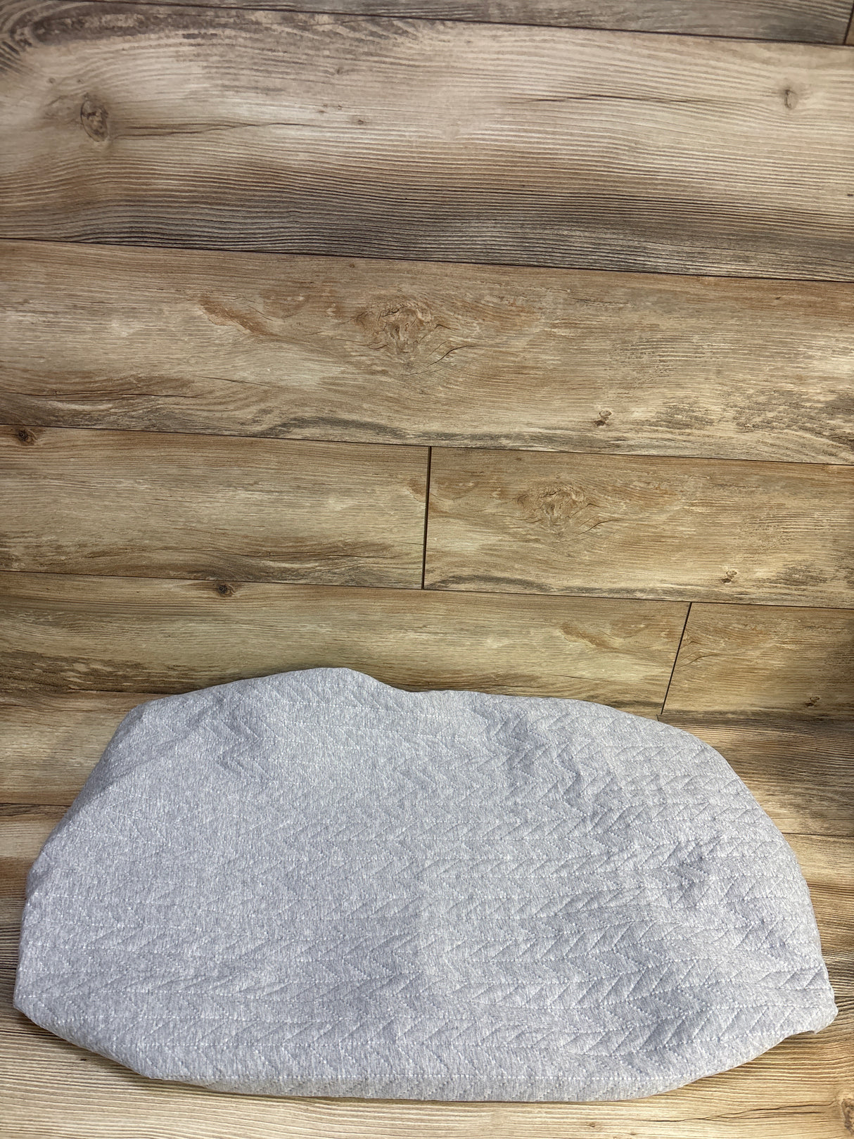 Cloud Island Quilted Bassinet Sheet Grey 33x18"