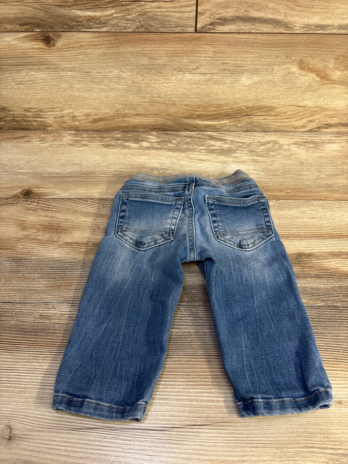 Cat & Jack Drawstring Straight Jeans Blue sz 12m
