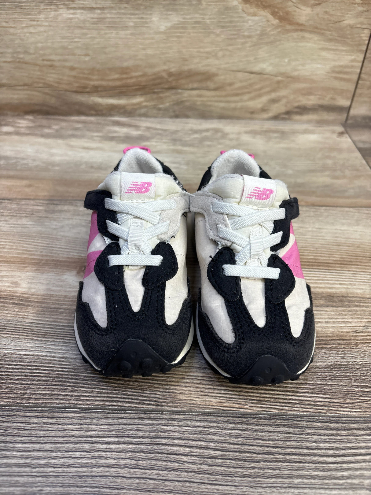New Balance 327 Hook & Loop Sneakers Black/Pink sz 7c