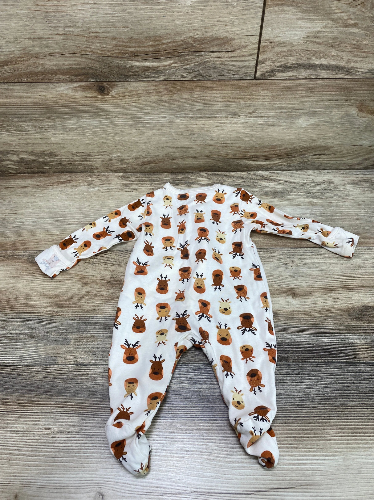 Old Navy Reindeer Sleeper White sz 0-3m - Me n Mommy To Be