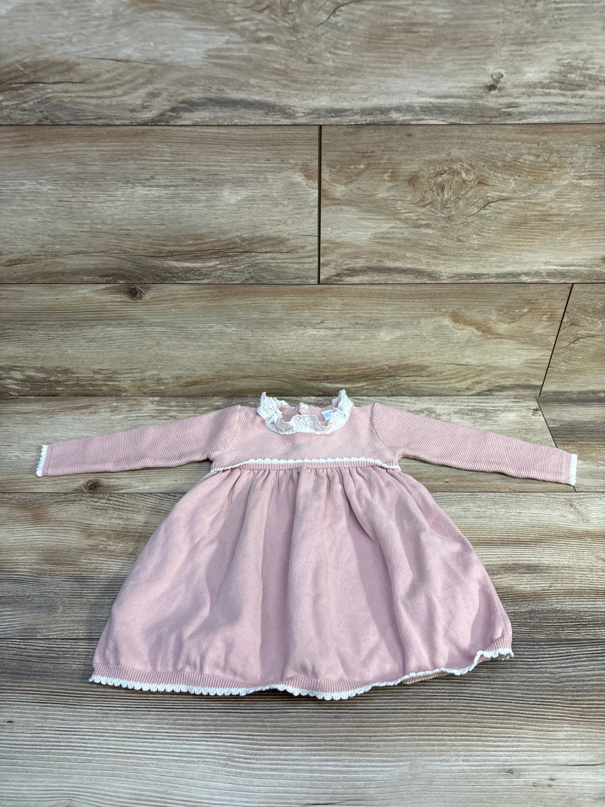 Edgehill Collection Knit Long Sleeve Dress Pink sz 18m
