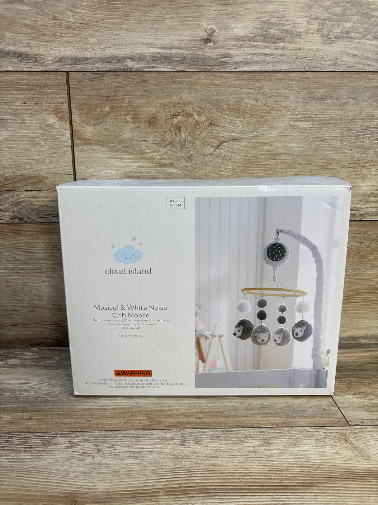 NEW Cloud Island Musical & White Noise Crib Mobile - Hedgehog