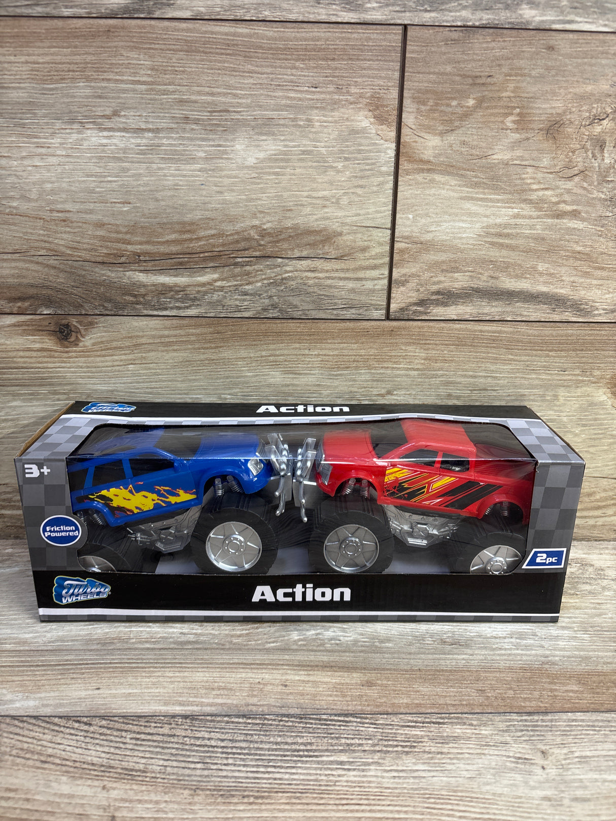 NEW Turbo Wheels Friction Powered Action Trucks 2pk