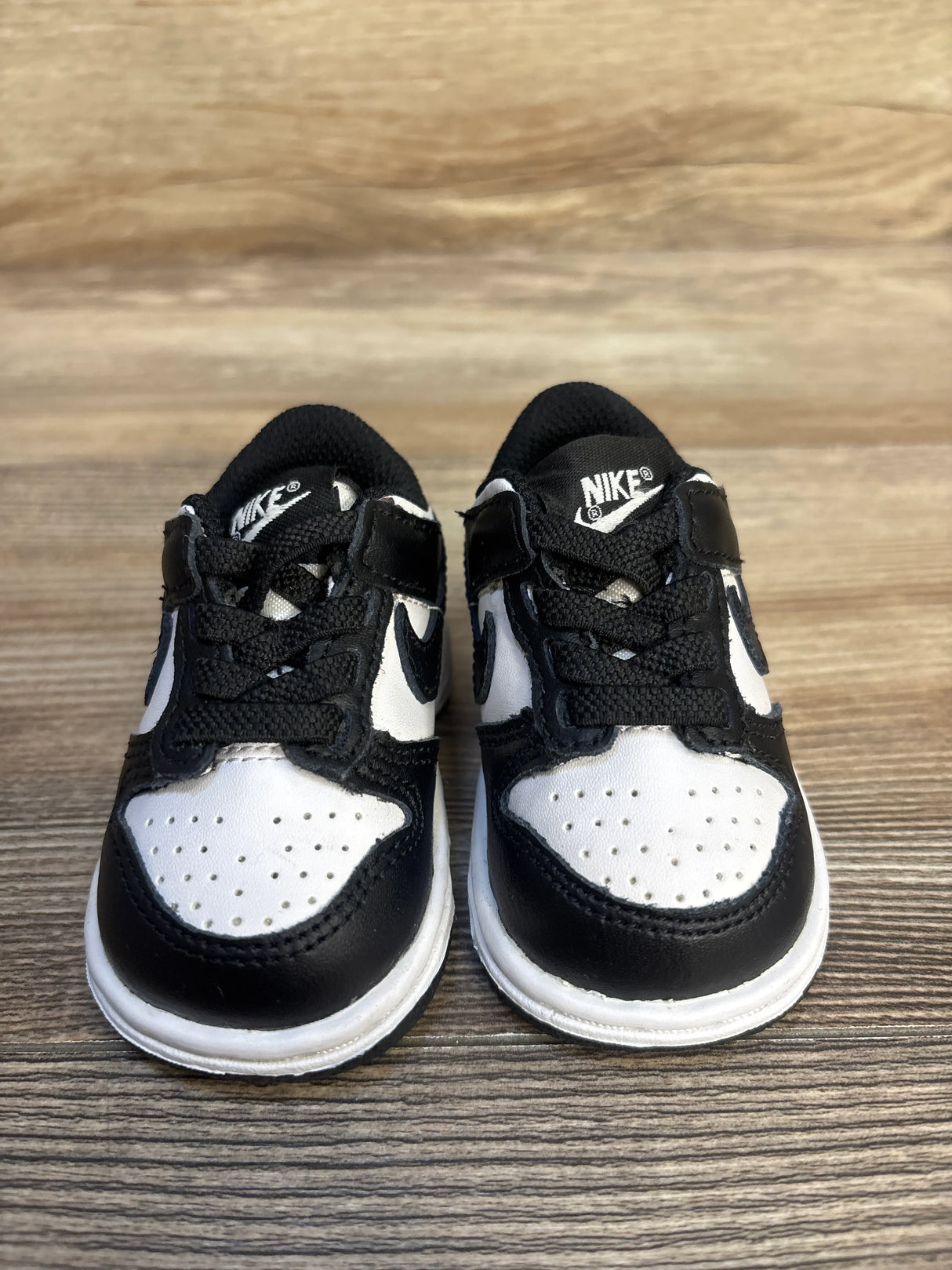 Nike Dunk Low TD 'Black White' Sneakers sz 2c