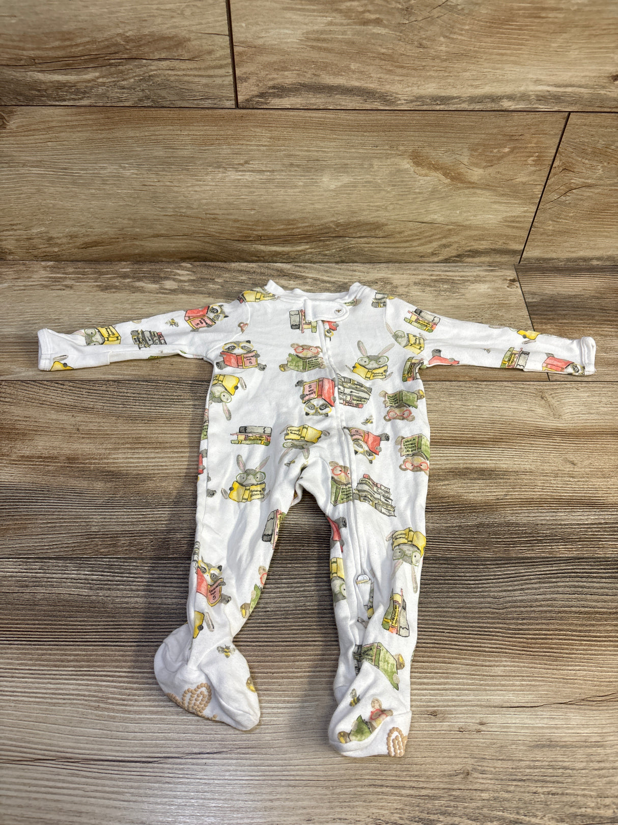 Burts Bees Baby Sleeper White sz Newborn