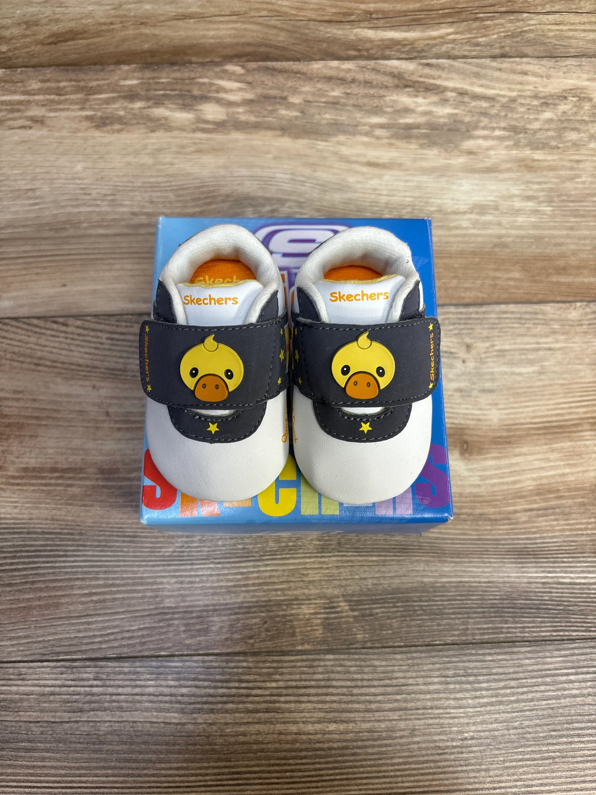 NEW Skechers 'Will Send Name Tomm' Adjustable Strap Shoes, White sz 1c