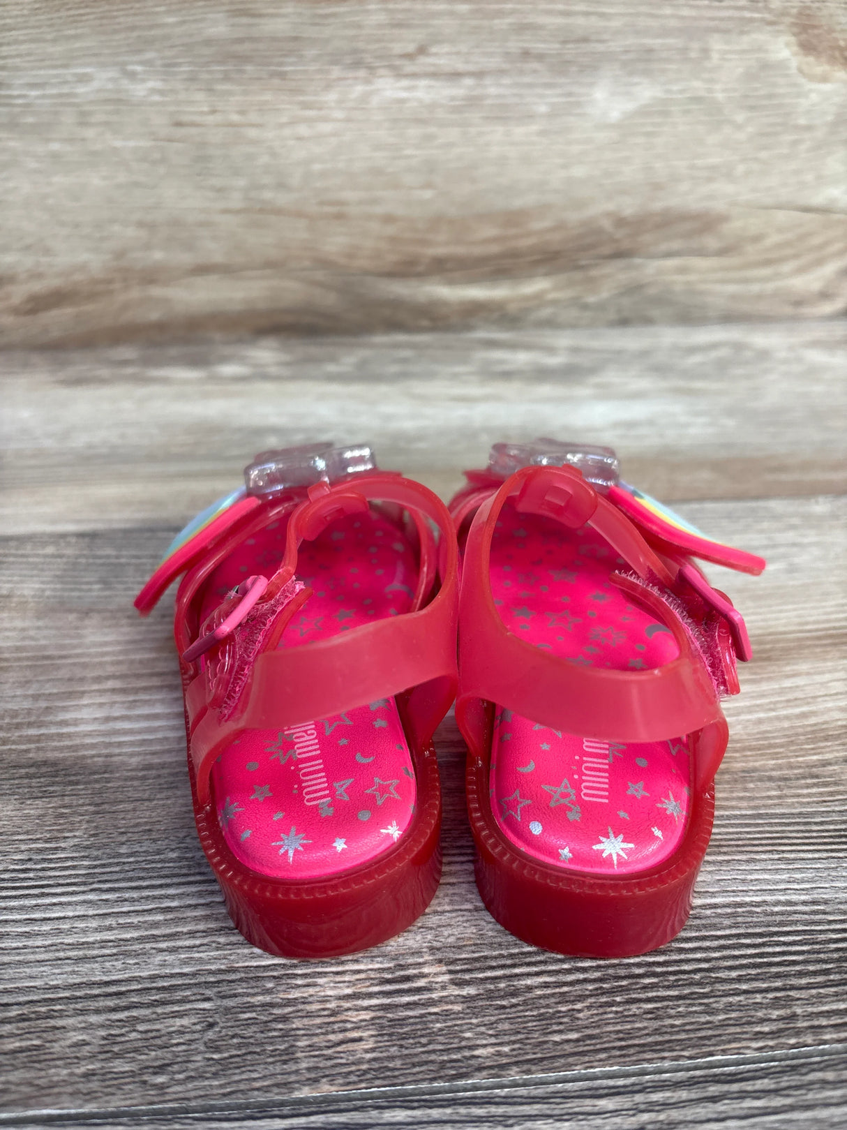 Mini Melissa Star Jelly Sandals Pink sz 8c - Me n Mommy To Be