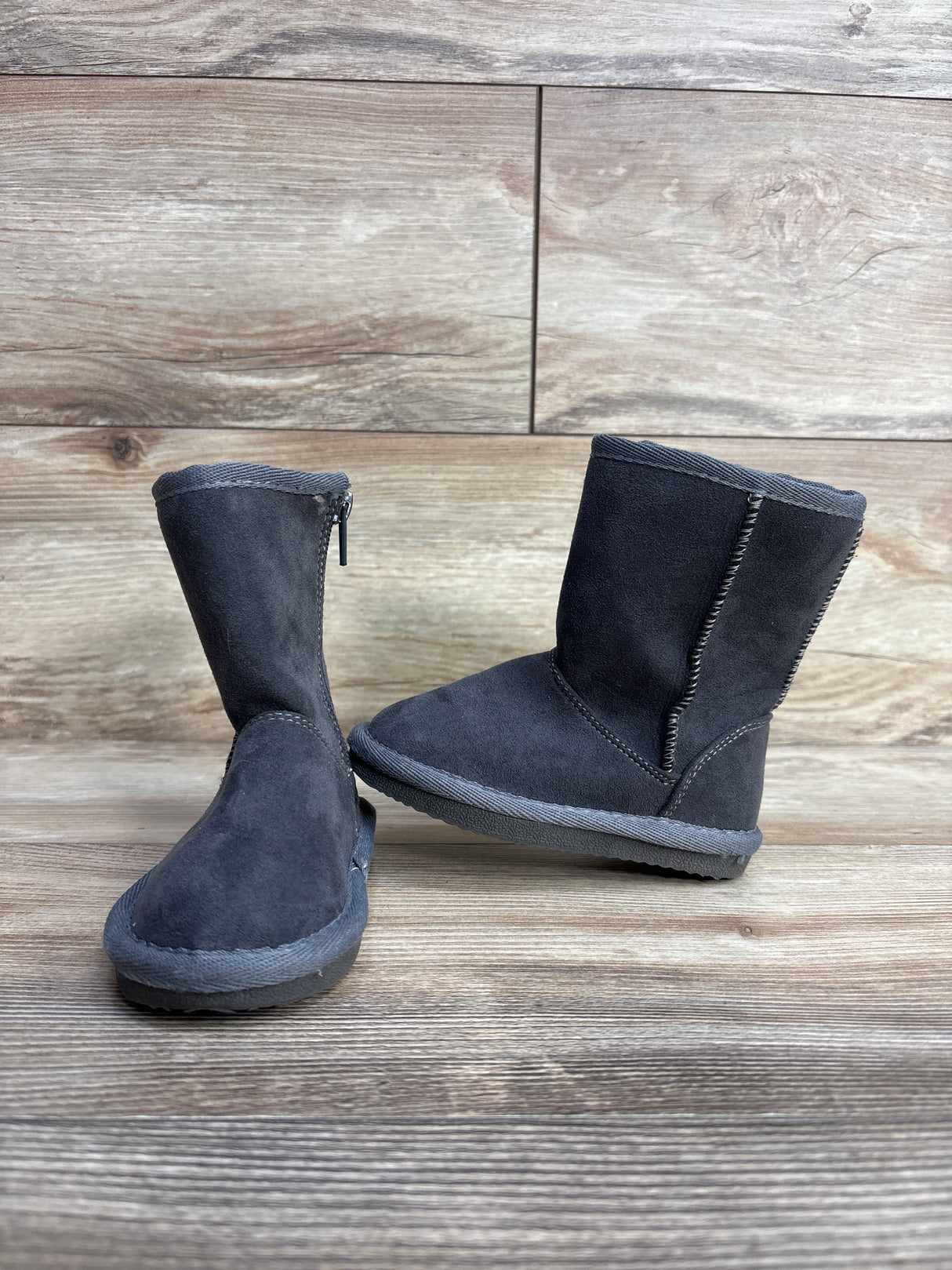 Harper Canyon Seude Tall Shearling Boots Grey sz 6c