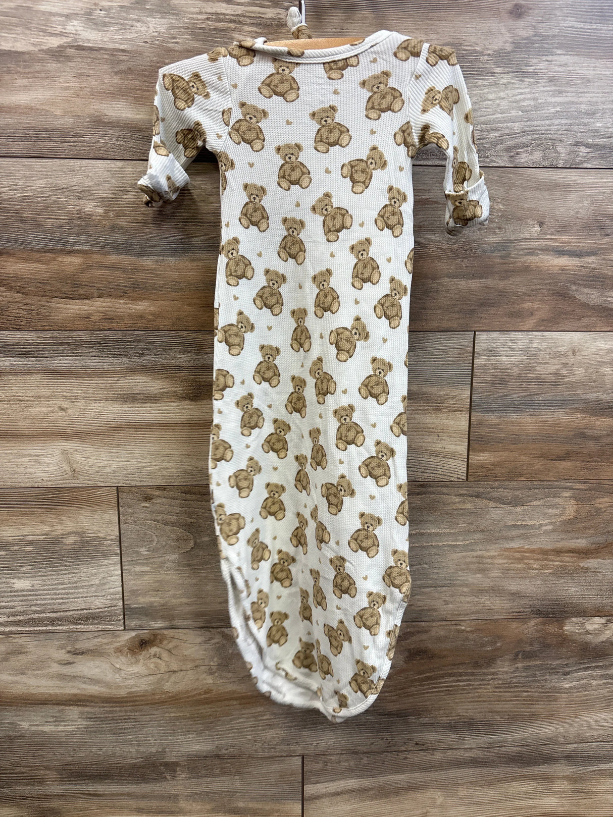 Caden Lane 2pc Bamboo Knot Gown & Hat Set Beige sz 0-3m