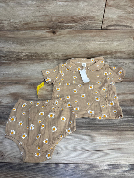 NEW Shein 2pc Floral Shirt & Bottoms Brown sz 2-3T - Me n Mommy To Be