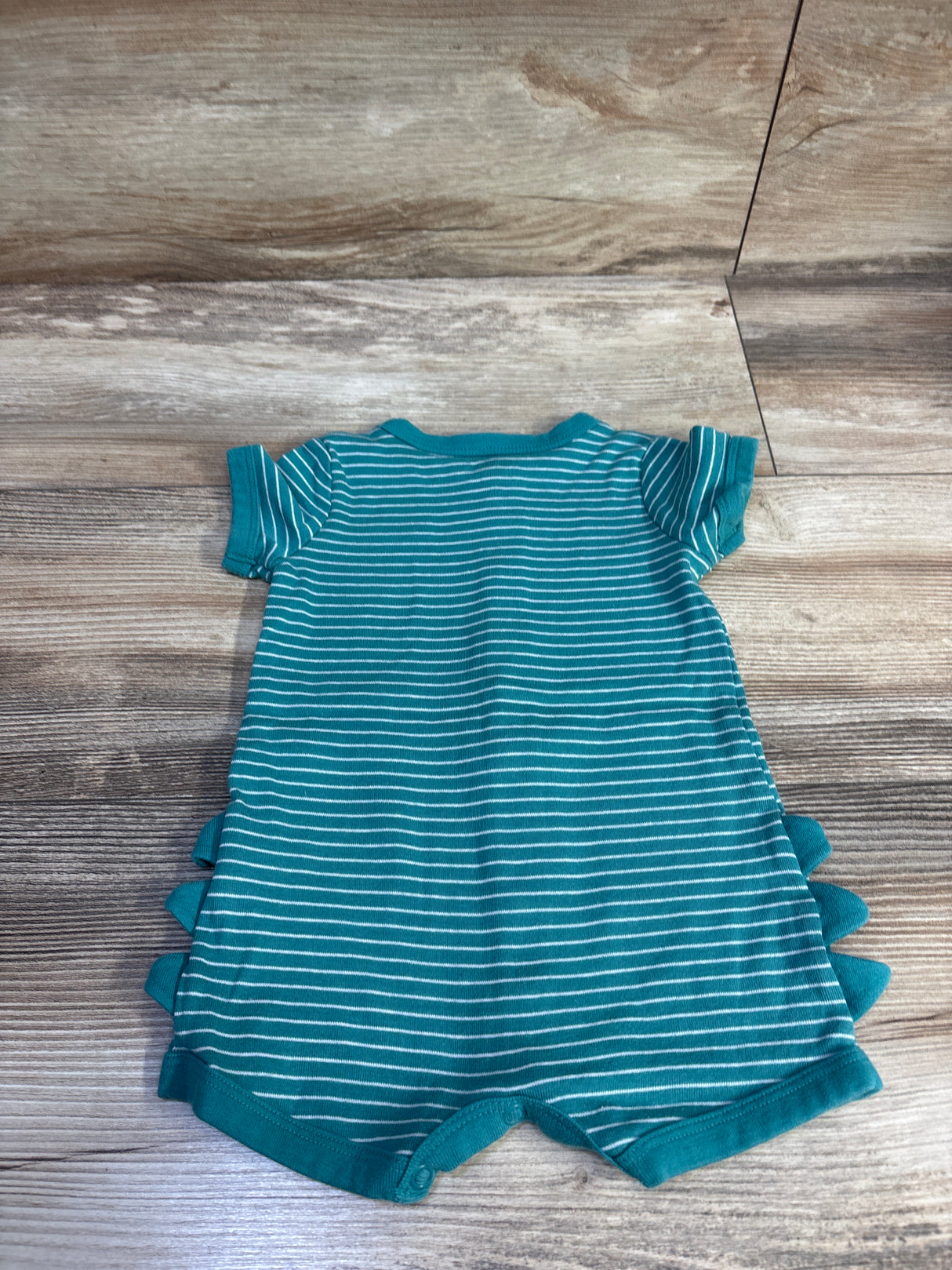 Carter's Button Front Romper Teal sz 6m
