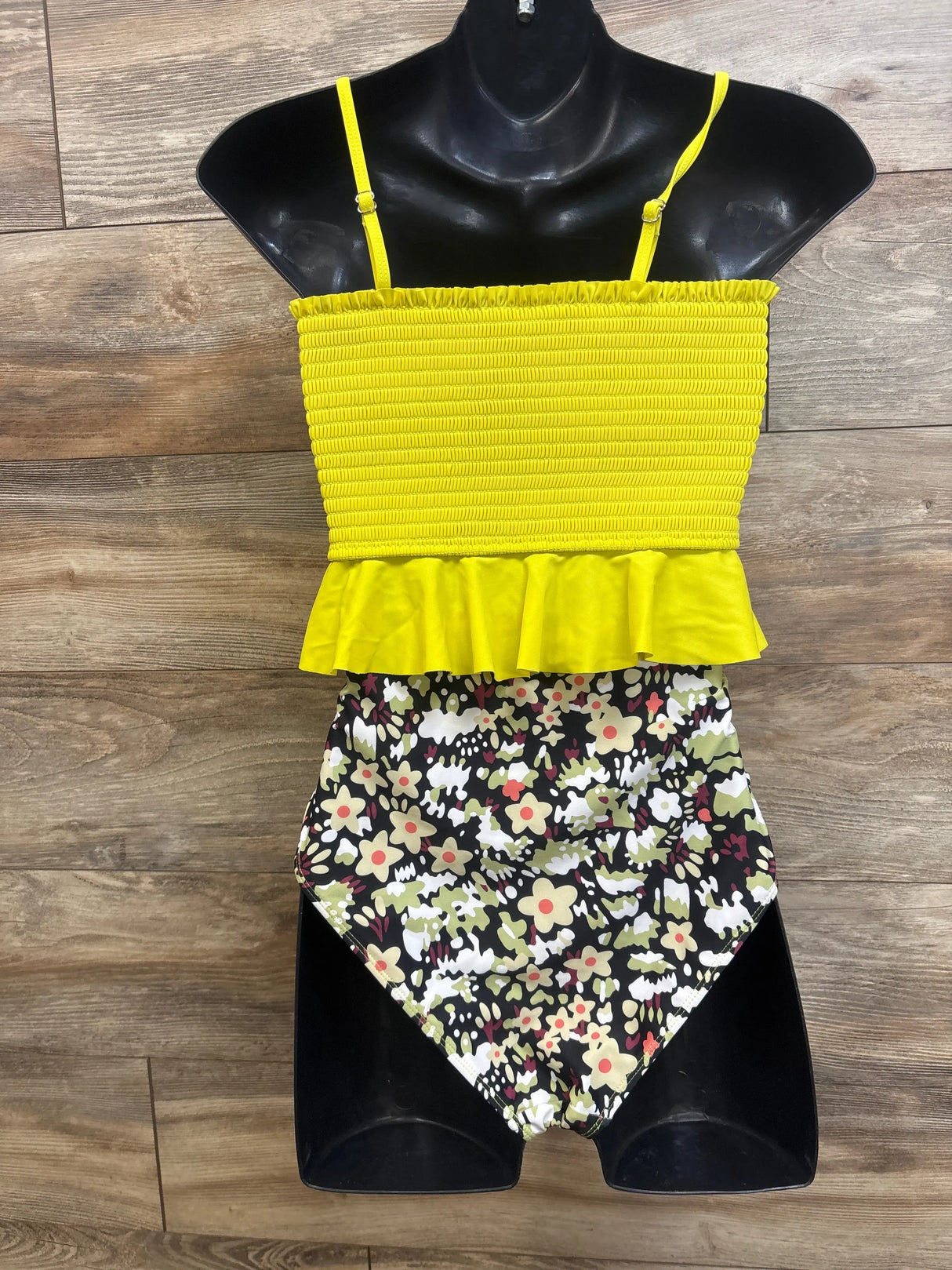 Summer Mae Maternity 2pc High Waisted Bikini Yellow sz Large