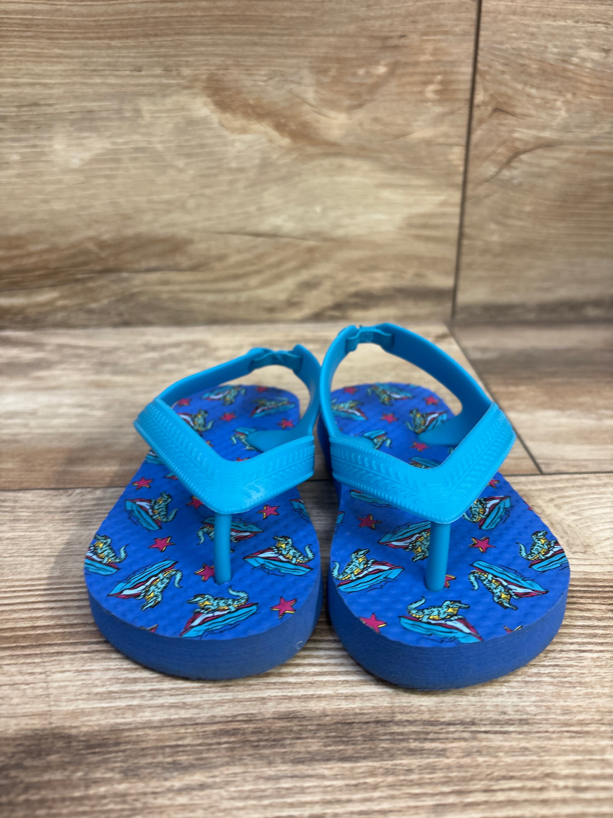 Wonder Nation Flip Flop Sandals Blue sz 5-6c