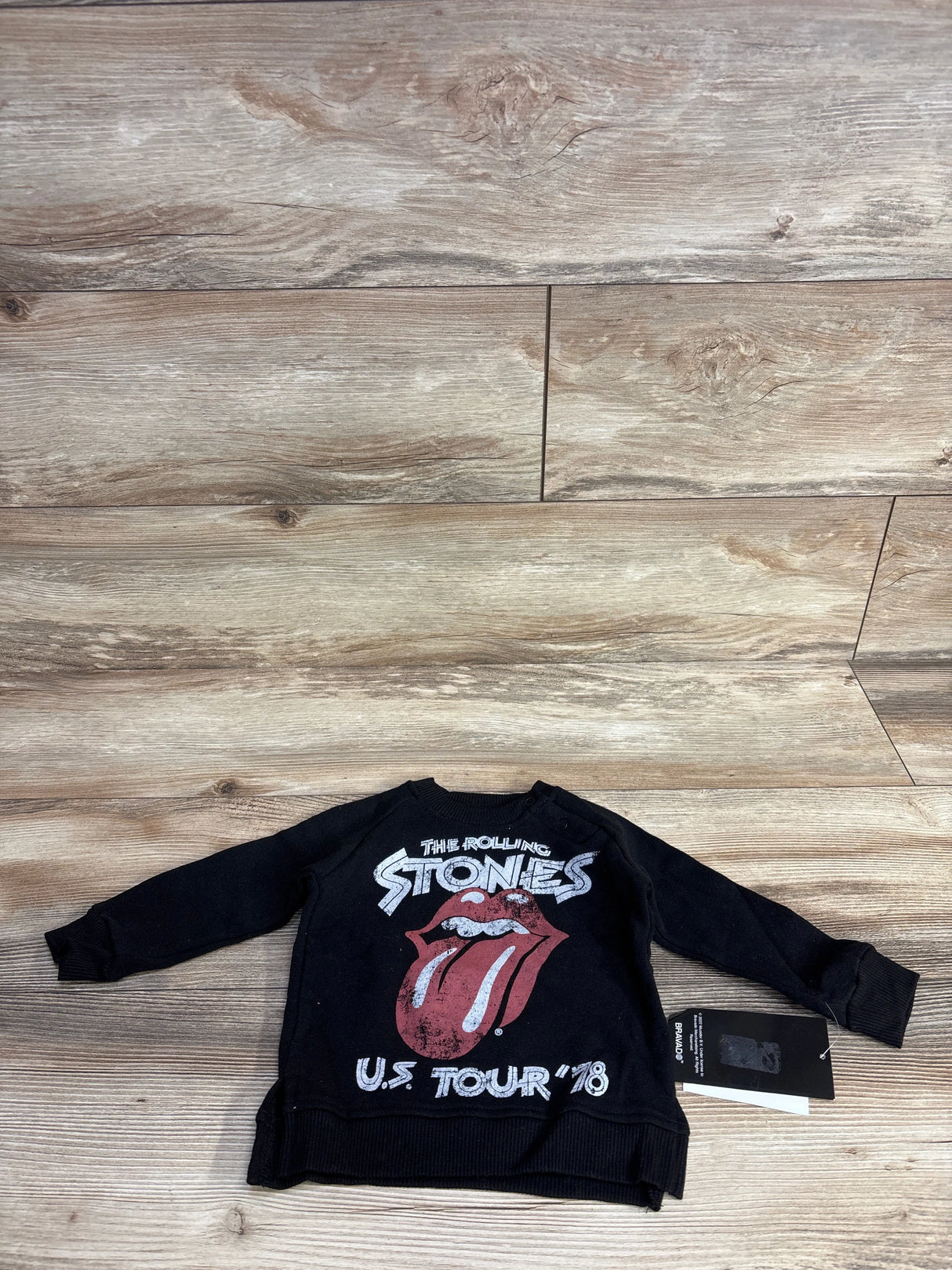 NEW The rolling Stones Graphic Pull Over Sweater Black sz 12m