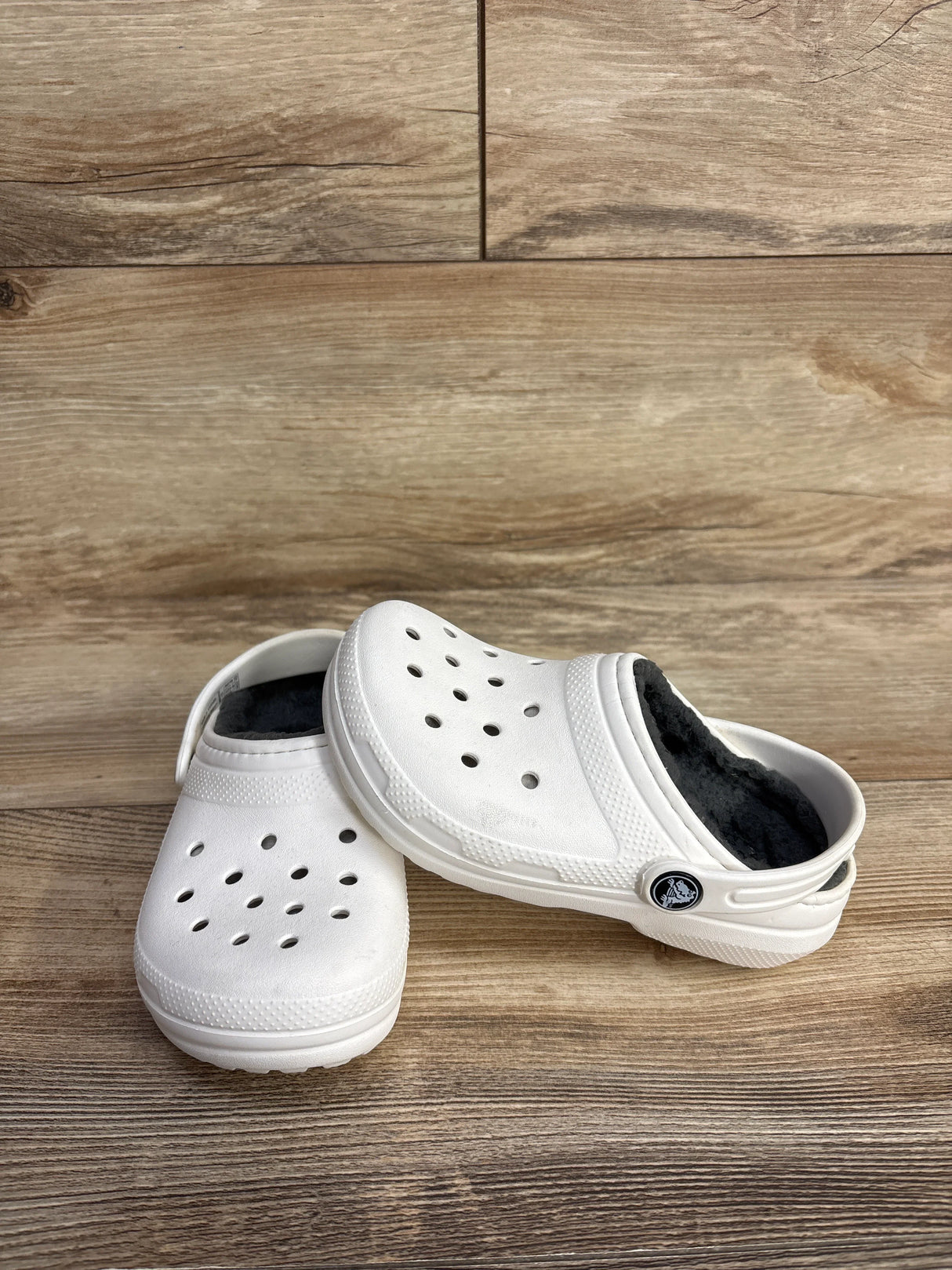 Crocs Classic Lined Clogs White sz 11c