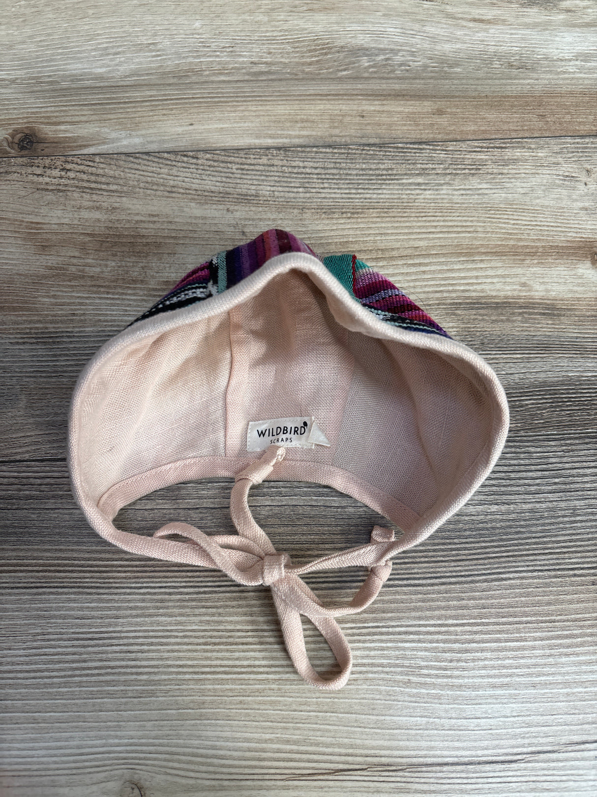 Wildbird Scraps Baby Bonnet Striped