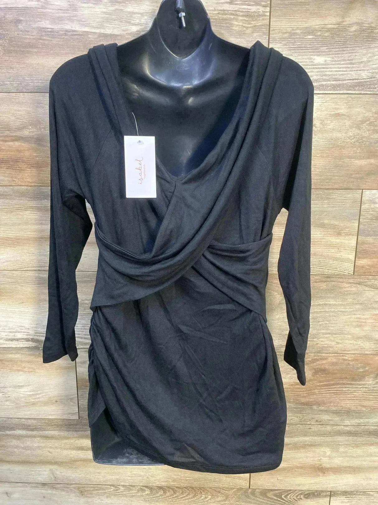 NEW Isabel Maternity Cross Front Top Black sz XXL - Me n Mommy To Be